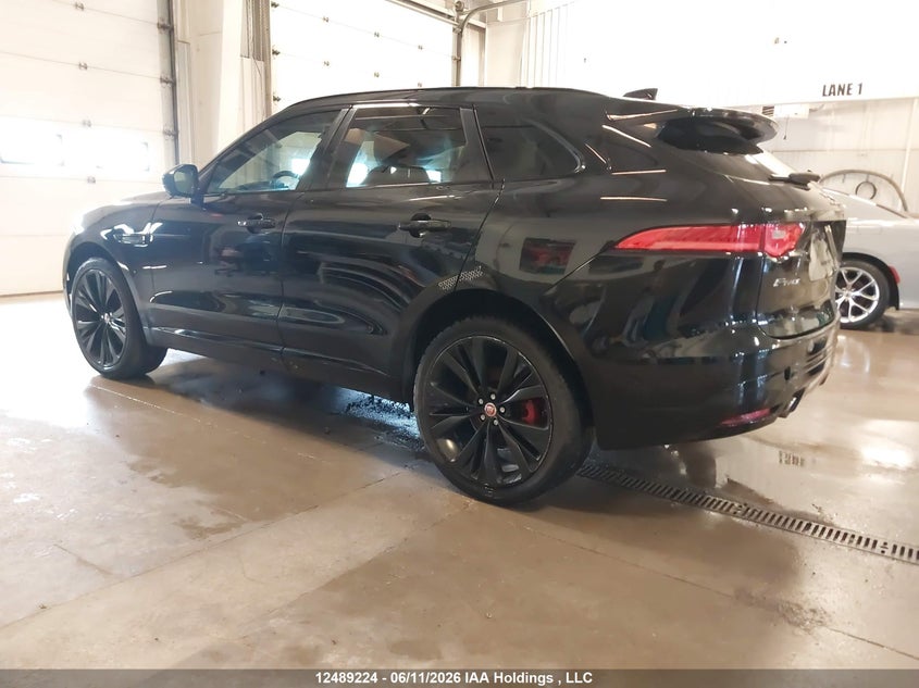 2017 Jaguar F-pace 3.0 Black Lot 111012489224 Vin SADCM2BV5HA091900