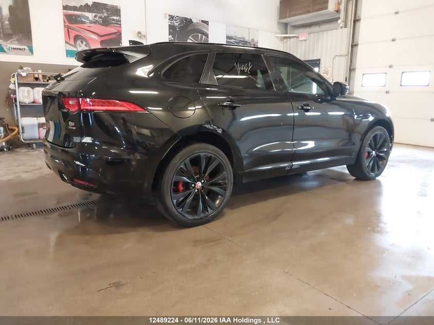 2017 Jaguar F-pace 3.0 Black Lot 111012489224 Vin SADCM2BV5HA091900