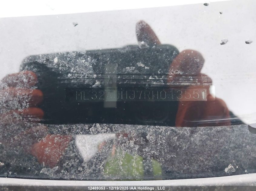 2024 Mitsubishi Mirage Es VIN: ML32AUHJ7RH013551 Lot: 12489353