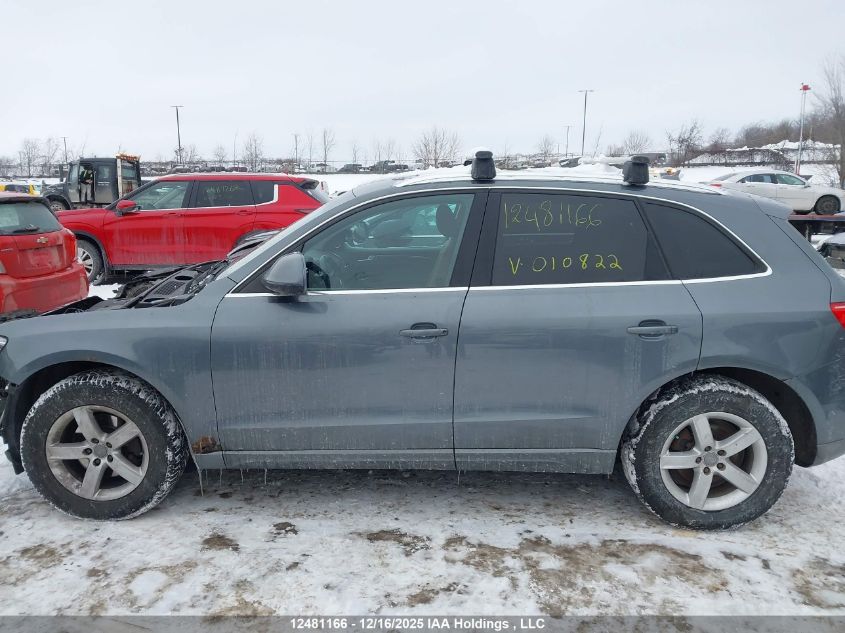 2012 Audi Q5 2.0T Premium Plus VIN: WA1VFCFP9CA010822 Lot: 12481166X
