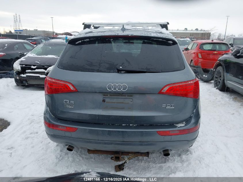 2012 Audi Q5 2.0T Premium Plus VIN: WA1VFCFP9CA010822 Lot: 12481166X