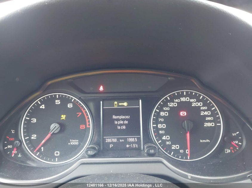 2012 Audi Q5 2.0T Premium Plus VIN: WA1VFCFP9CA010822 Lot: 12481166X