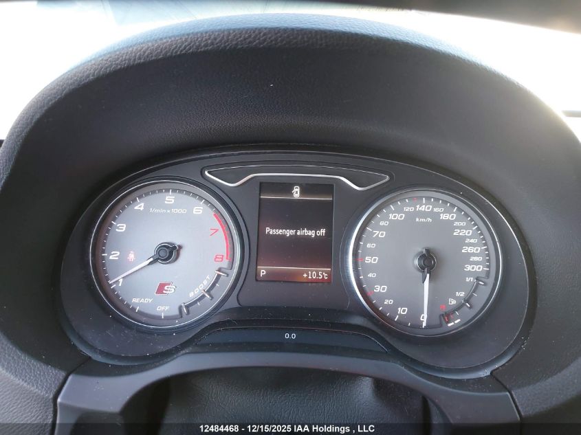 2017 Audi S3 2.0T Progressiv VIN: WAUB1GFF1H1039032 Lot: 12484468X