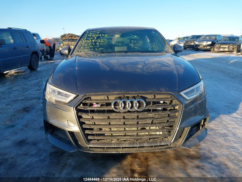 2017 Audi S3 2.0T Progressiv VIN: WAUB1GFF1H1039032 Lot: 12484468X