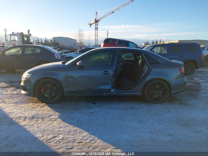 2017 Audi S3 2.0T Progressiv VIN: WAUB1GFF1H1039032 Lot: 12484468X