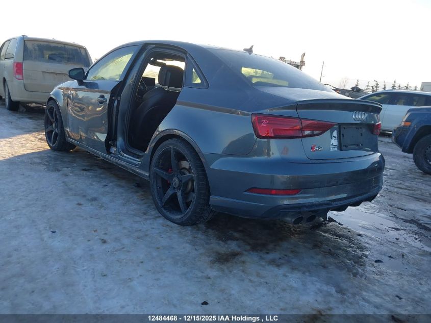 2017 Audi S3 2.0T Progressiv VIN: WAUB1GFF1H1039032 Lot: 12484468X
