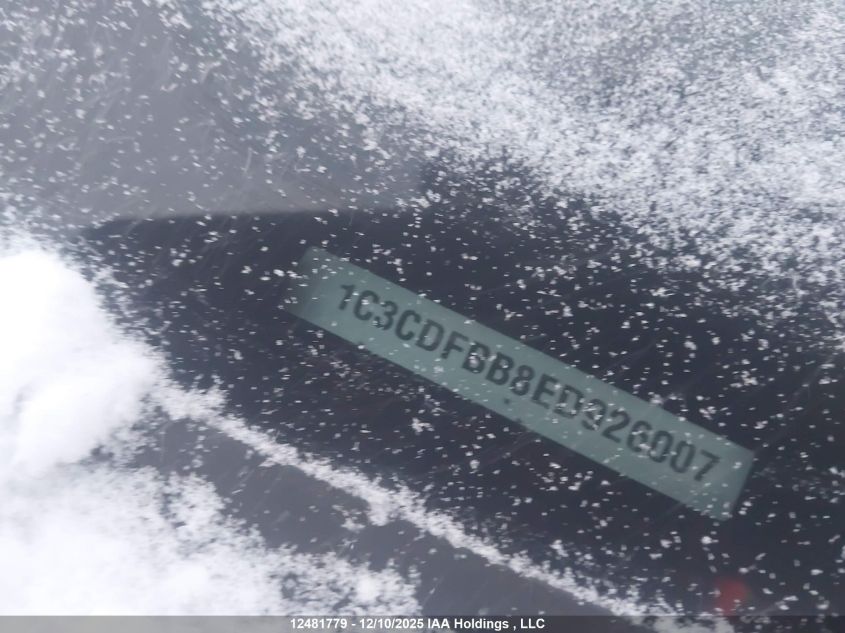 2014 Dodge Dart Sxt VIN: 1C3CDFBB8ED926007 Lot: 12481779X