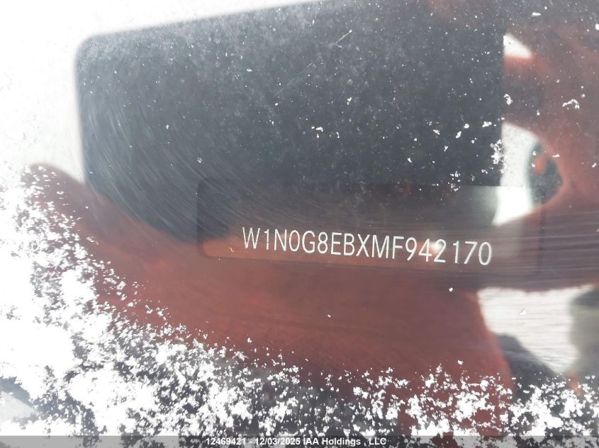 2021 Mercedes-Benz Glc 300 4Matic VIN: W1N0G8EBXMF942170 Lot: 12469421X