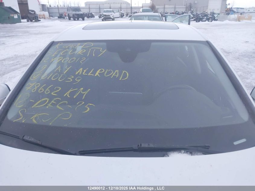 2019 Audi A4 Allroad 45 Technik VIN: WAUCNAF48KA010039 Lot: 12490012