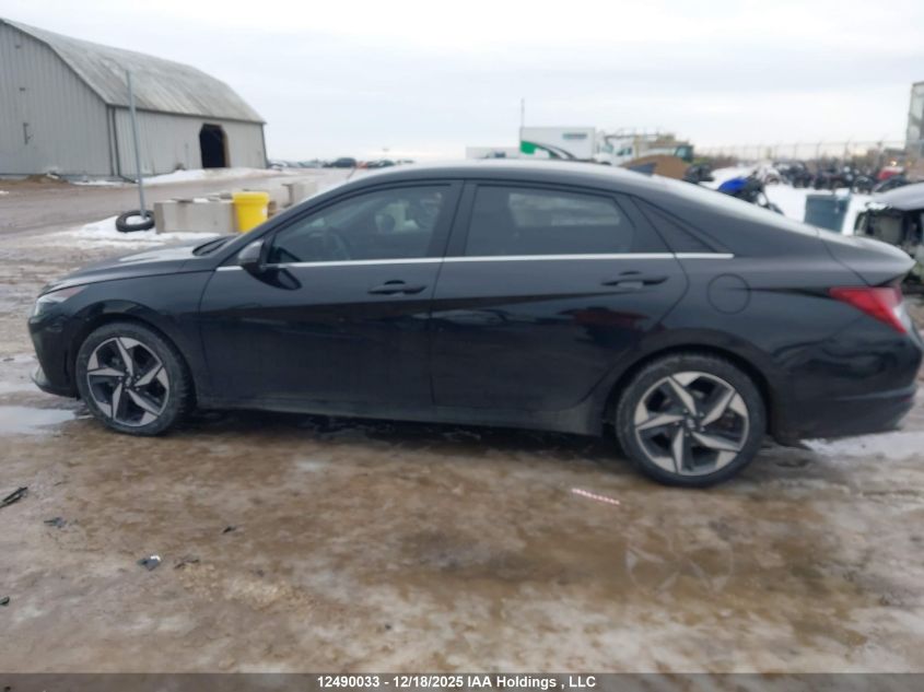 2023 Hyundai Elantra Hybrid Luxury VIN: KMHLN4AJ3PU043775 Lot: 12490033