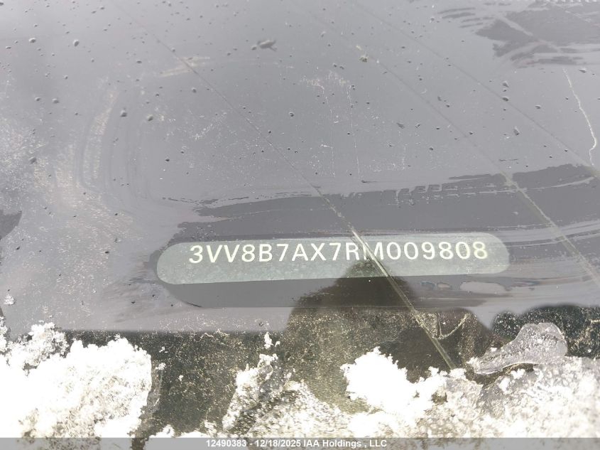 2024 Volkswagen Tiguan VIN: 3VV8B7AX7RM009808 Lot: 12490383