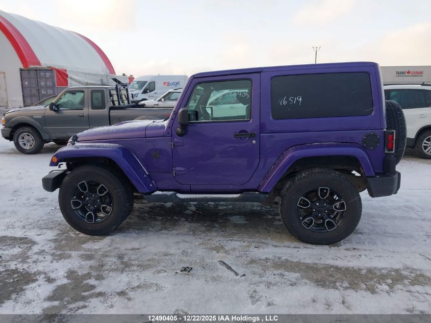 2018 Jeep Wrangler Jk Sahara VIN: 1C4AJWBGXJL864343 Lot: 12490405