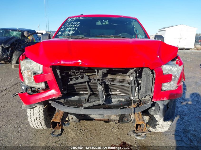 2015 Ford F150 Super Cab VIN: 1FTFX1EF3FFA17485 Lot: 12490450