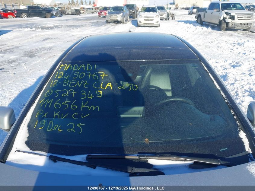 2018 Mercedes-Benz Cla 250 4Matic VIN: WDDSJ4GB3JN527349 Lot: 12490767