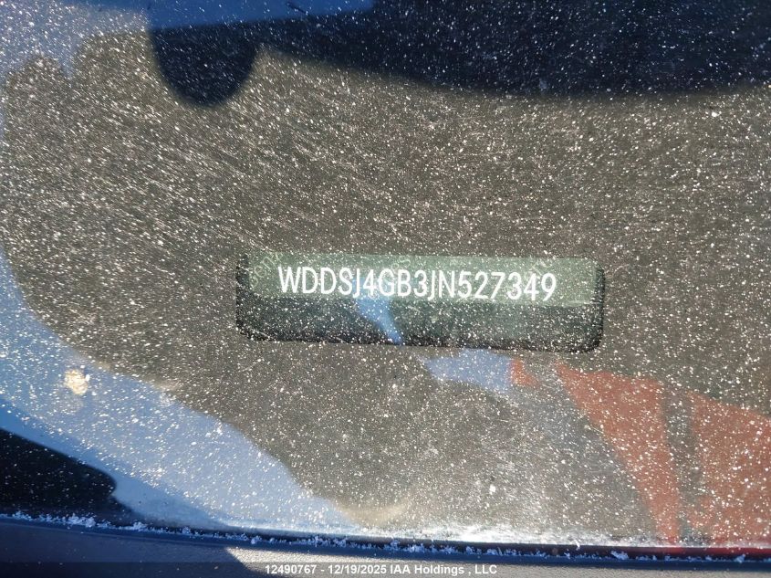 2018 Mercedes-Benz Cla 250 4Matic VIN: WDDSJ4GB3JN527349 Lot: 12490767