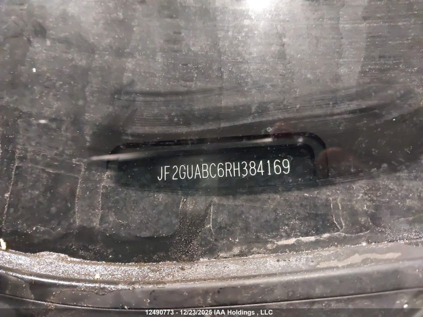 2024 Subaru Crosstrek Convenience VIN: JF2GUABC6RH384169 Lot: 12490773