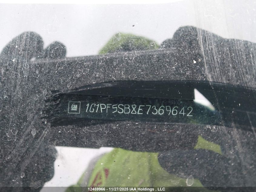 2014 Chevrolet Cruze 2Lt VIN: 1G1PF5SB8E7369642 Lot: 12459966X