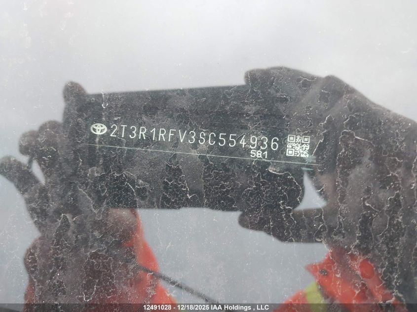 2025 Toyota Rav4 Xle/Xle Premium VIN: 2T3R1RFV3SC554936 Lot: 12491028