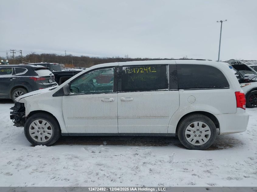 2016 Dodge Grand Caravan Se/Sxt VIN: 2C4RDGBG1GR142789 Lot: 12472492X