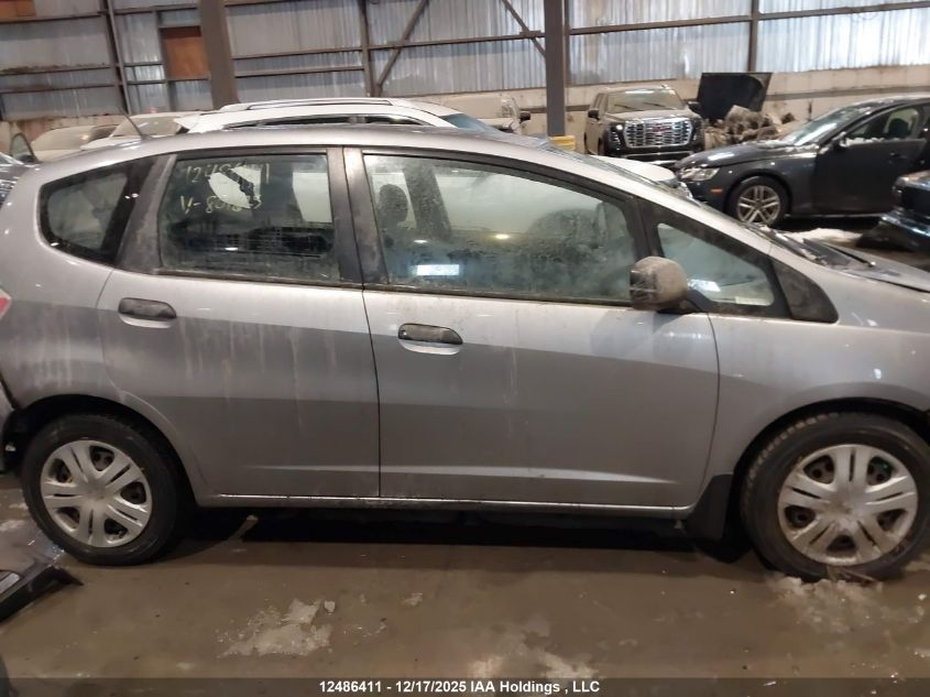2010 Honda Fit Dx VIN: JHMGE8H24AC801825 Lot: 12486411X
