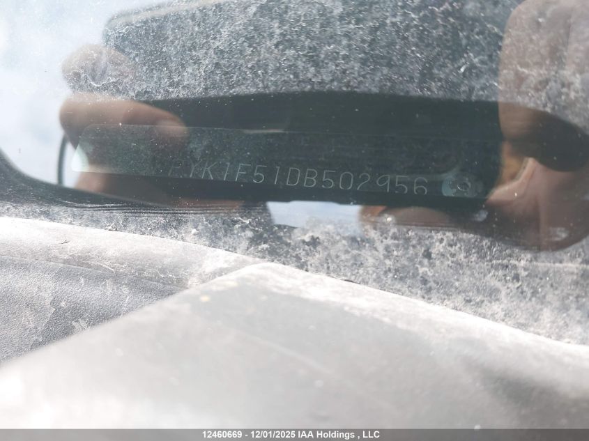 2013 Honda Ridgeline Touring VIN: 5FPYK1F51DB502956 Lot: 12460669X