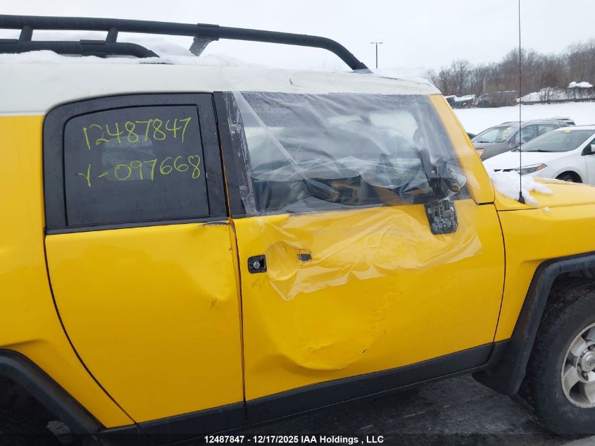 2010 Toyota Fj Cruiser VIN: JTEBU4BF3AK097668 Lot: 12487847X