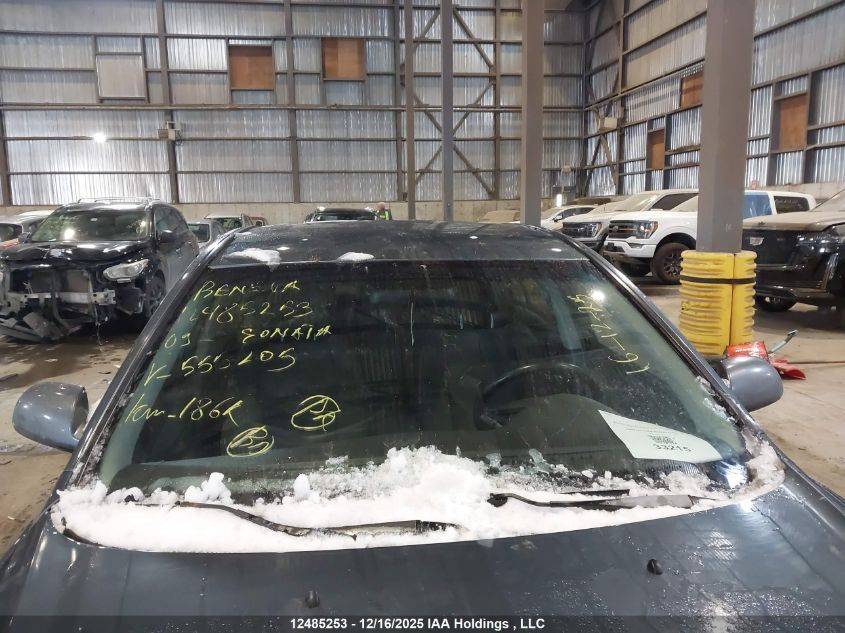 2009 Hyundai Sonata Gl/Gl Premium/Gl Sport/Limited VIN: 5NPET46CX9H555205 Lot: 12485253X