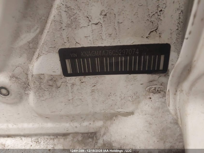 2012 Kia Optima Lx VIN: KNAGM4A76C5297074 Lot: 12491389