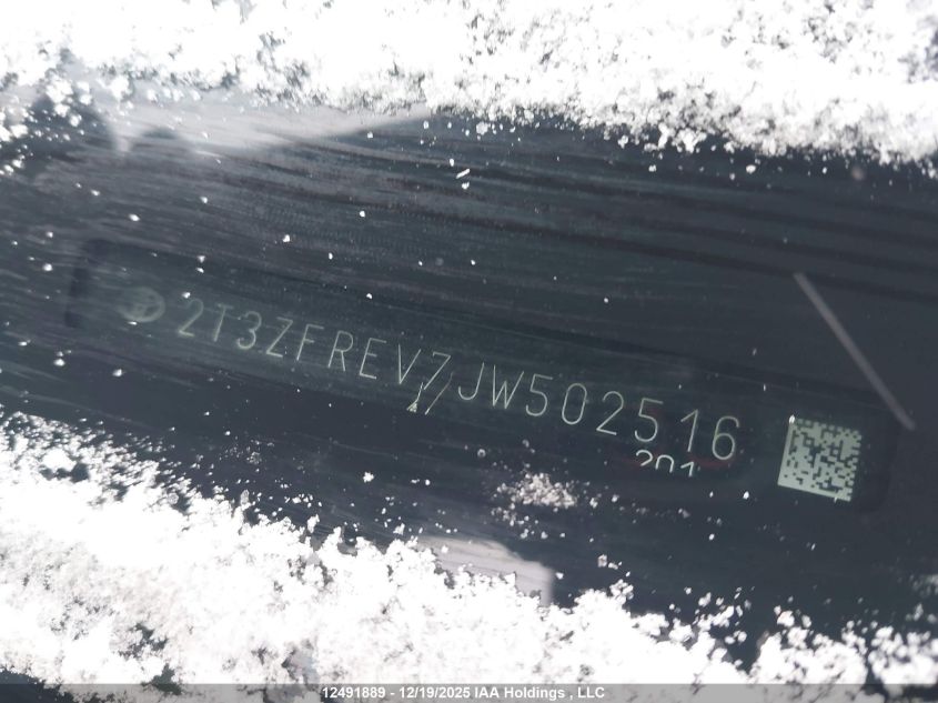 2018 Toyota Rav4 Le VIN: 2T3ZFREV7JW502516 Lot: 12491889