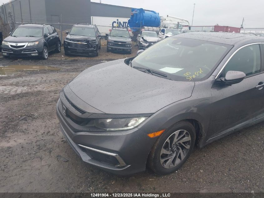 2020 Honda Civic Ex VIN: 2HGFC2F73LH000318 Lot: 12491904