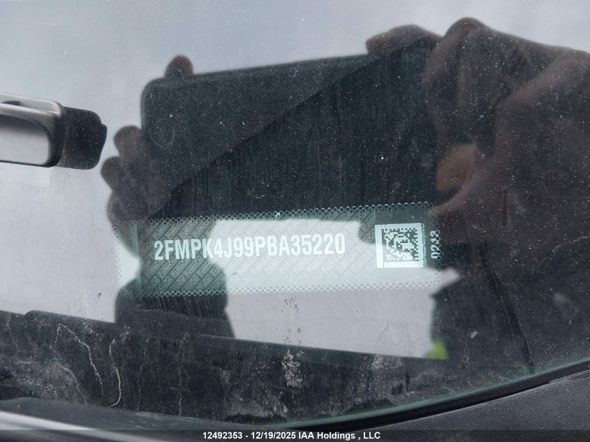 2023 Ford Edge Sel VIN: 2FMPK4J99PBA35220 Lot: 12492353