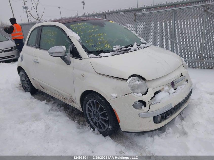 3C3CFFER7CT114692 2012 Fiat 500C auction photo 1