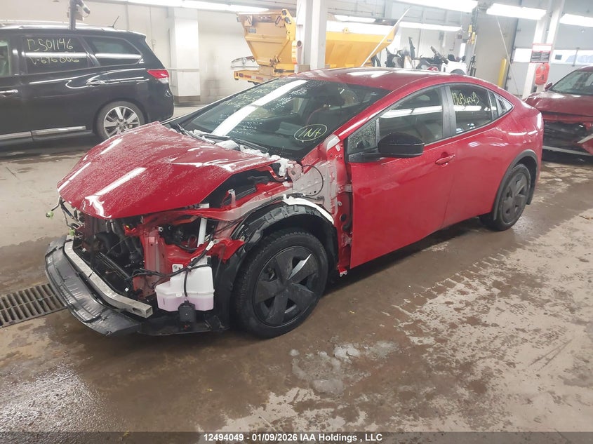 Vin: jtdacacu6s3044361, lot: 2881367, toyota prius 20252