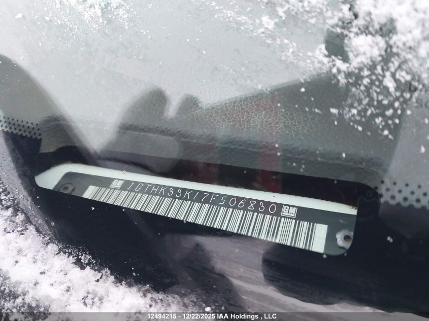 2007 GMC Sierra 3500 All-New Sle/Slt/Wt VIN: 1GTHK33K17F506830 Lot: 12494215