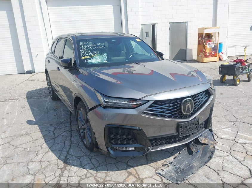 2025 Acura Mdx A-Spec, Викрадення, IAAI, VIN 5J8YE1H02SL802423