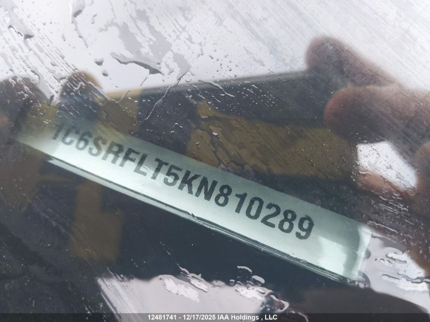 2019 Ram 1500 Rebel VIN: 1C6SRFLT5KN810289 Lot: 12481741X