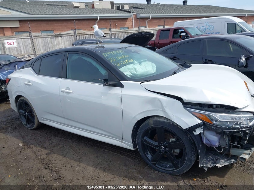 2022 Nissan Sentra Sr VIN: 3N1AB8DV8NY211501 Lot: 12495381