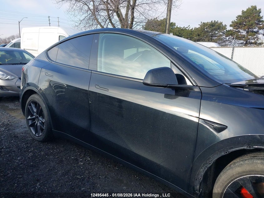 2023 Tesla Model y Long Range Black Lot 111012495445 Vin 7SAYGAEE7PF763463