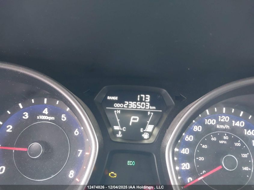 2013 Hyundai Elantra Gl VIN: 5NPDH4AE6DH165474 Lot: 12474826X