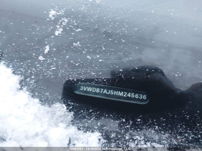 2017 Volkswagen Jetta Wolfsburg Edition VIN: 3VWDB7AJ5HM245636 Lot: 12483381X