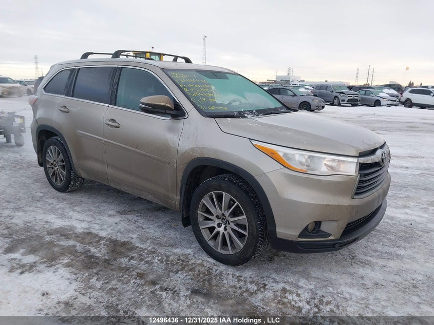 5TDJKRFH2ES030489 2014 Toyota Highlander Xle auction photo 1