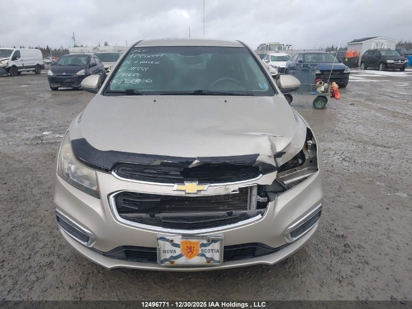 2015 Chevrolet Cruze Lt VIN: 1G1PC5SBXF7111441 Lot: 12496771