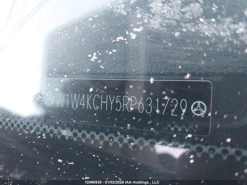 2024 Mercedes-Benz Sprinter 2500 High Roof 4-Cyl Diesel VIN: W1W4KCHY5RP631729 Lot: 12496939