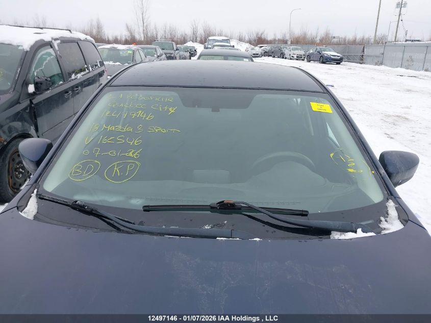 2018 Mazda 3 Sport VIN: JM1BN1U73J1162546 Lot: 12497146