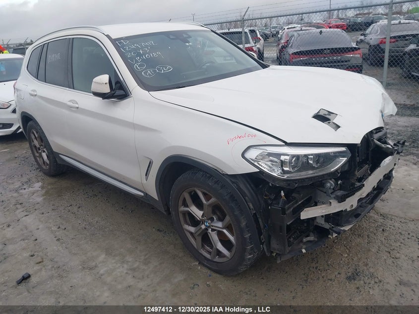 5UXTY5C09L9B40189 2020 BMW X3 xDrive30I auction photo 1