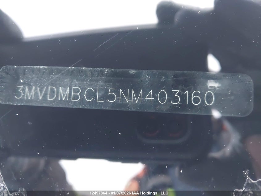 2022 Mazda Cx-30 Gs VIN: 3MVDMBCL5NM403160 Lot: 12497864