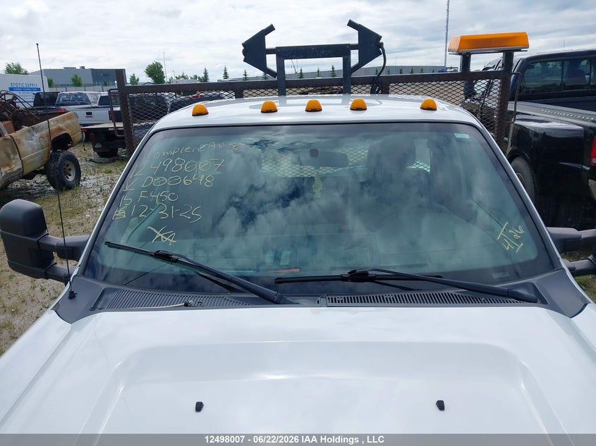 2015 Ford F450 Super Duty VIN: 1FDUF4GY2FED00648 Lot: 12498007