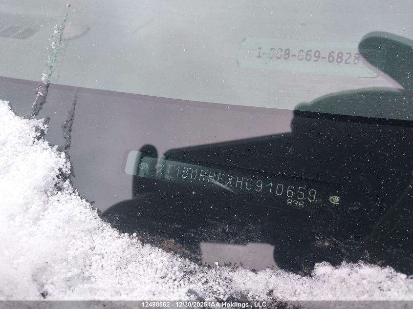 2017 Toyota Corolla L/Le/Xle/Se/Xse VIN: 2T1BURHEXHC910659 Lot: 12498852