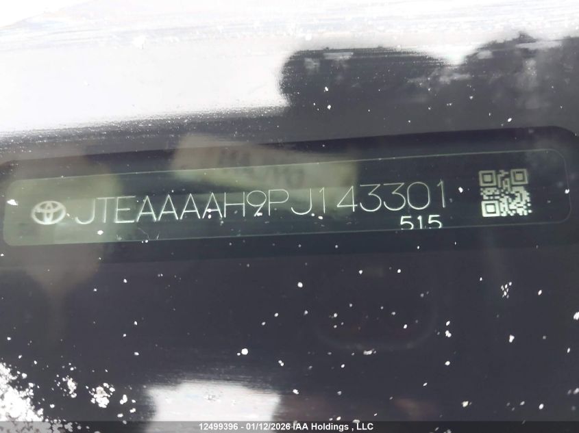 2023 Toyota Venza VIN: JTEAAAAH9PJ143301 Lot: 12499396