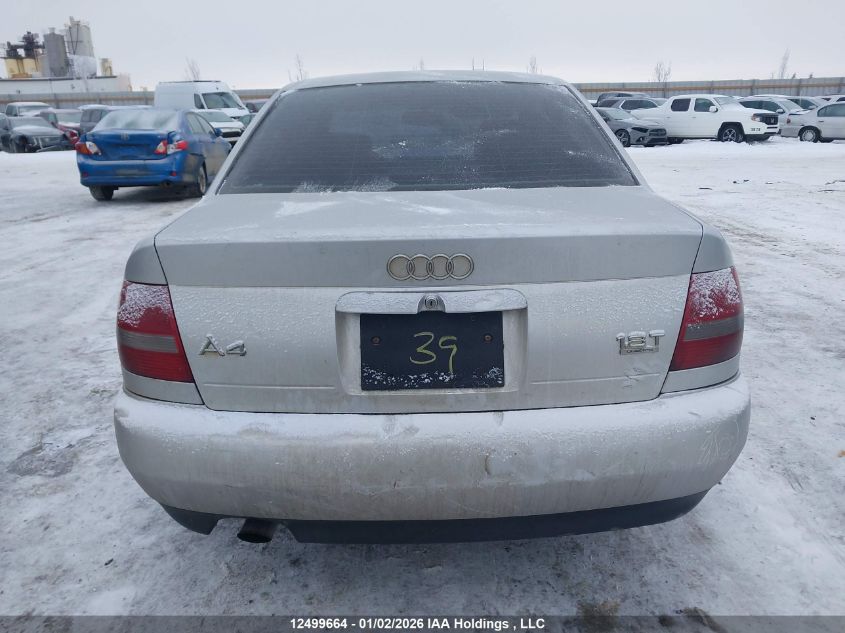 2000 Audi A4 1.8T VIN: WAUDC68D4YA093059 Lot: 12499664